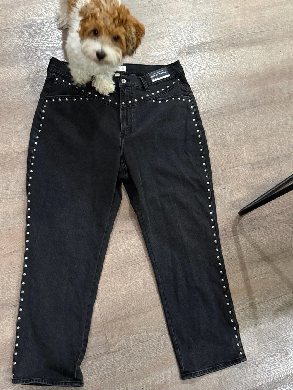 Abercrombie & Fitch Curve Love Ultra High Rise 90’s Black Jeans